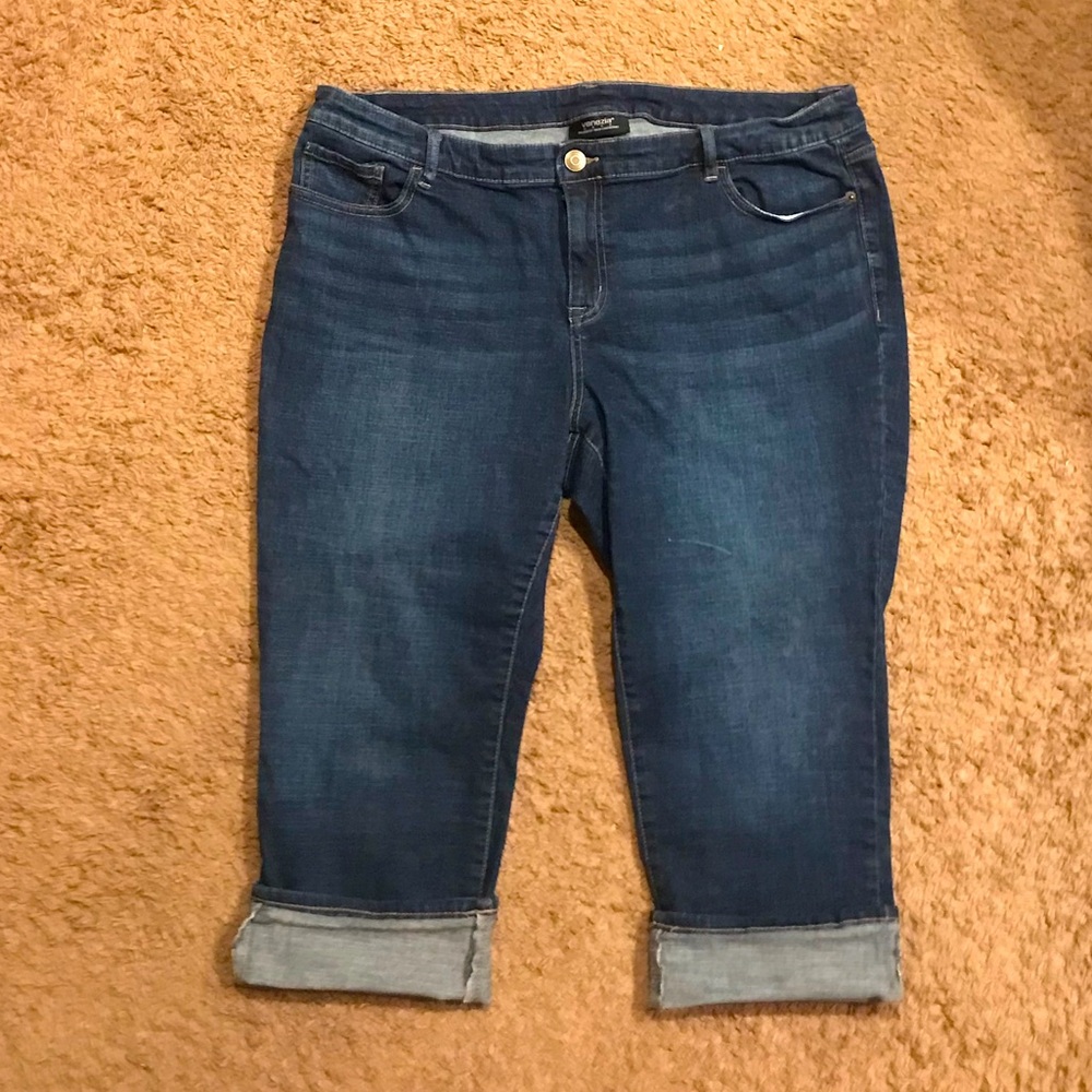 Lane Bryant Venezia crop dark denim jeans size 20